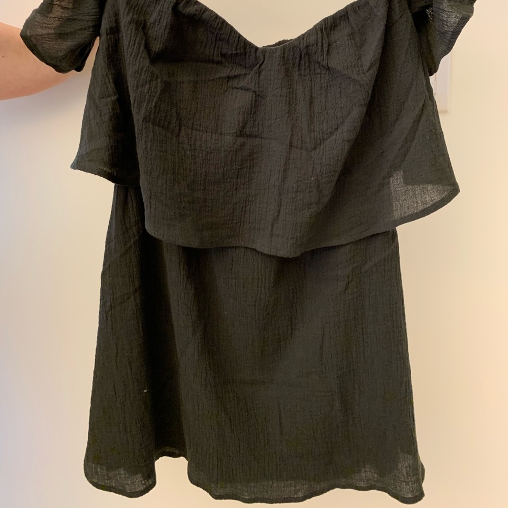 Bacio Green Off the Shoulder Tunic NWT Women Small